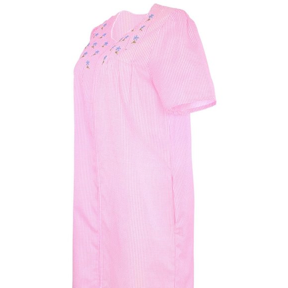 House Dresses for Women with Pockets - Lightweight Breathable Short Sleeve Comfy - Picture 3 of 4